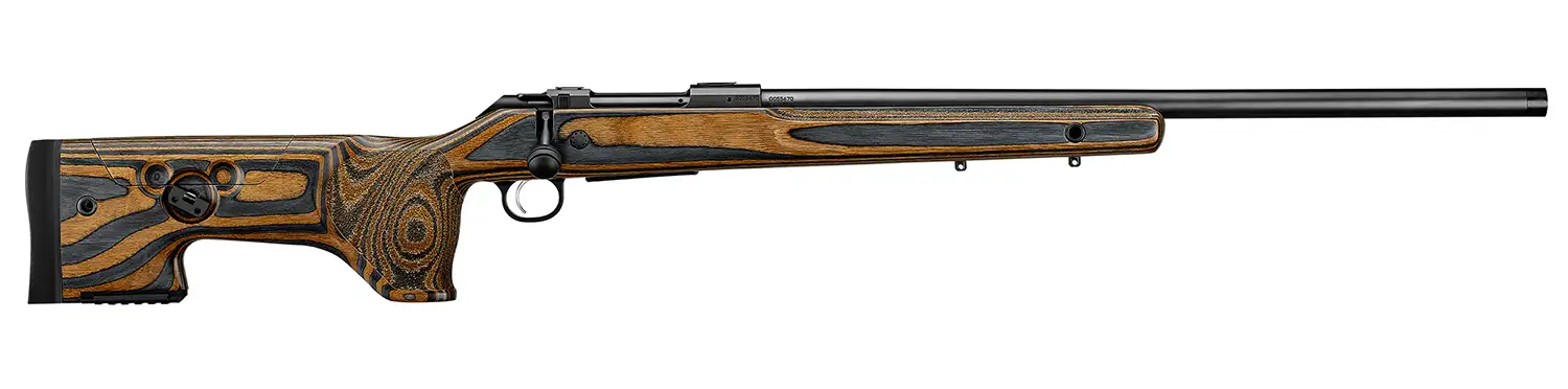 CZ 600 PLUS ST2 RANGE, 6.5 CM, 5 RD, 24IN, 5/8X24, GREY/BROWN LAMINATE STOCK, ADJUSTABLE COMB